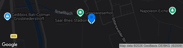 Map showing Saar-Blies-Stadion
