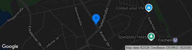 Map showing Sportplatz Kölner Straße