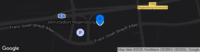 Map showing Jahnstadion Regensburg