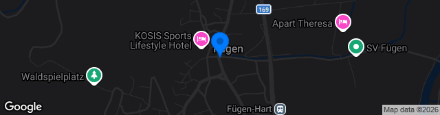 Map showing Sportplatz Fügen