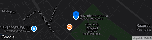 Map showing Huvepharma Arena