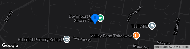 Map showing Valley Road Ground