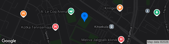 Map showing Sportland Arena
