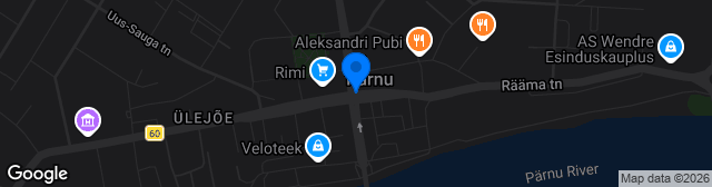 Map showing Pärnu kunstmuru