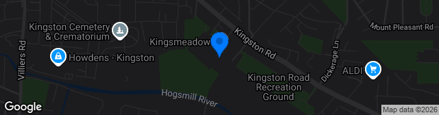 Map showing Kingsmeadow