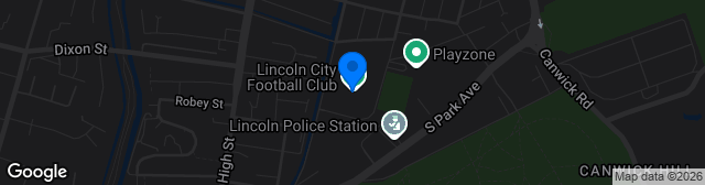 Map showing LNER Stadium