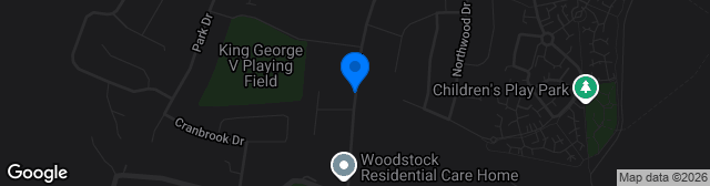 Map showing Woodstock Park