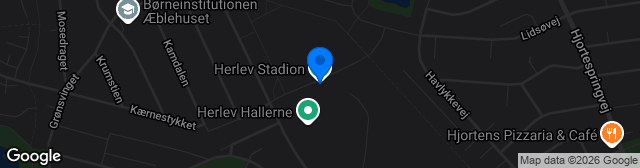 Map showing Herlev Stadion