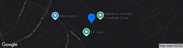 Map showing Banbury Plant Hire Community Stadium