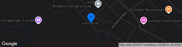 Map showing Sportzentrum Friesdorf
