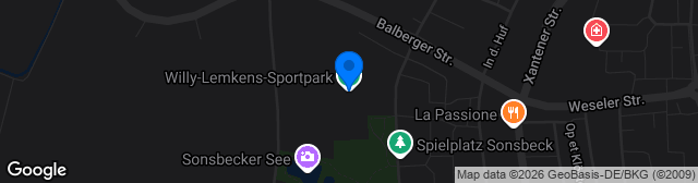 Map showing Willy-Lemkens-Sportpark
