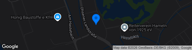 Map showing Kampfbahn Hameln