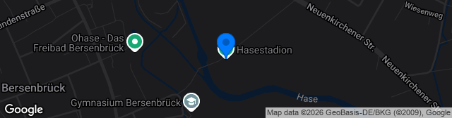Map showing Hasestadion