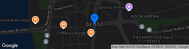 Map showing SV Deutz Kunstrasenplatz
