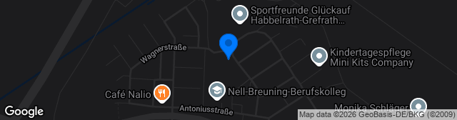 Map showing Kunstrasenplatz Helmut-Kusserow-Sportanlage