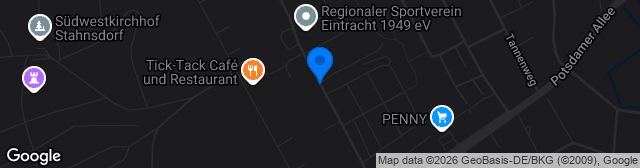 Map showing Sportplatz Heinrich-Zille-Straße
