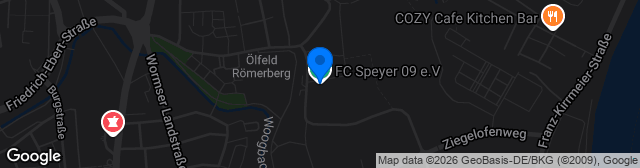 Map showing Speyer FC 09 Kunstrasen Platz 3