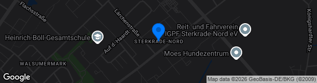 Map showing Sterkrade Nord Kunstrasenplatz