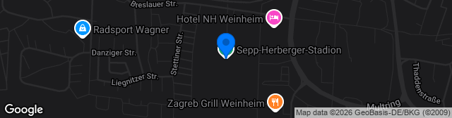 Map showing Sepp-Herberger-Stadion