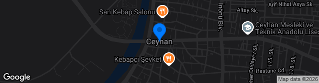 Map showing Ceyhan İlçe Stadı