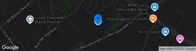 Map showing Stade Claude Jamet