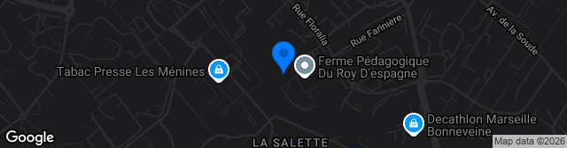 Map showing Stade Roger Lebert