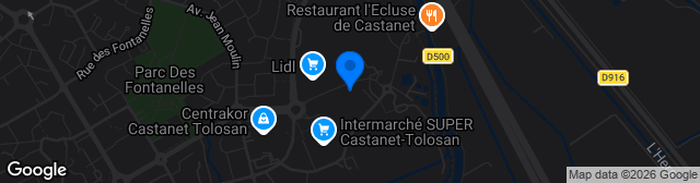 Map showing Complexe Sportif de Lautard