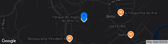 Map showing Parque de Jogos do Brito SC
