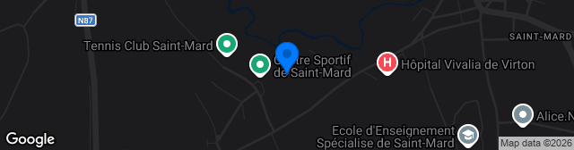 Map showing Stade Des Fusillés
