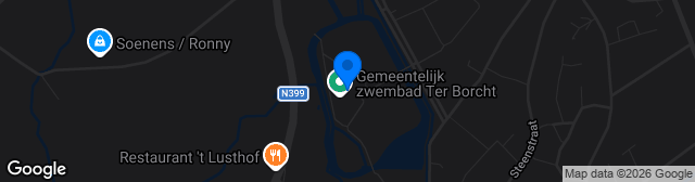 Map showing Sportcomplex Ter Borcht