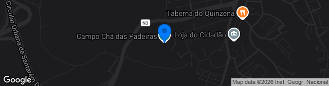 Map showing Campo Chã das Padeiras