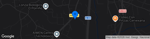 Map showing Campo de futbol do Carballo