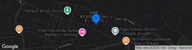 Map showing Estadio Municipal Antonio Almendro