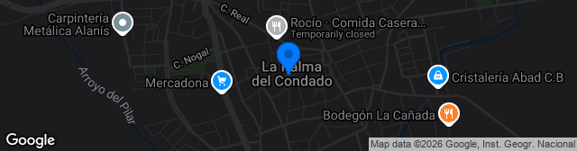 Map showing Estadio Municipal