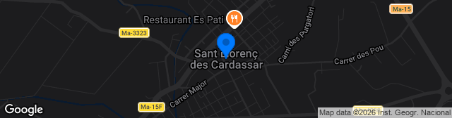 Map showing Camp Municipal D'esports Sant Llorenç des Cardassar