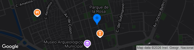 Map showing Escuela de Fútbol Ciudad Jardín
