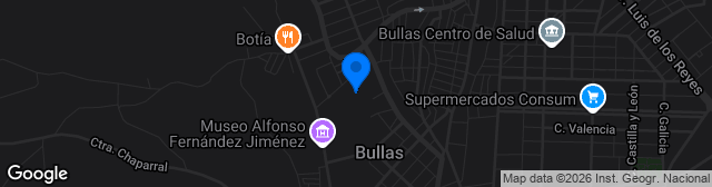 Map showing Estadio Nicolás de las Peñas