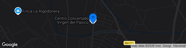 Map showing Polideportivo Municipal Virgen del Pasico