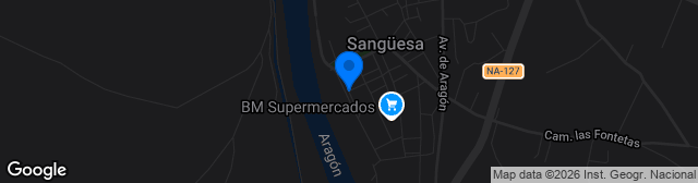 Map showing Estadio Municipal Cantolagua