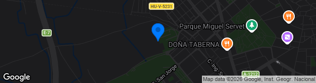 Map showing Complejo Deportivo San Jorge