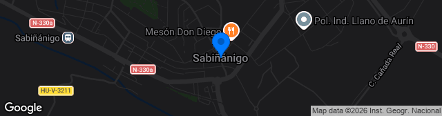 Map showing Estadio Joaquín Ascaso