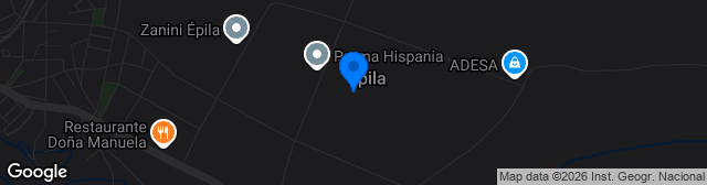 Map showing Estadio La Huerta
