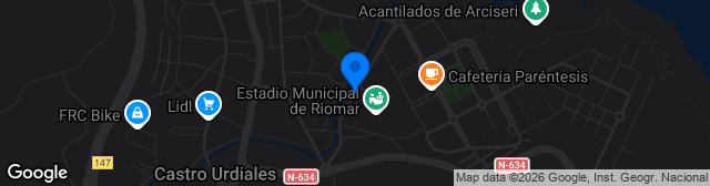 Map showing Campo Riomar