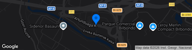 Map showing Estadio Artunduaga