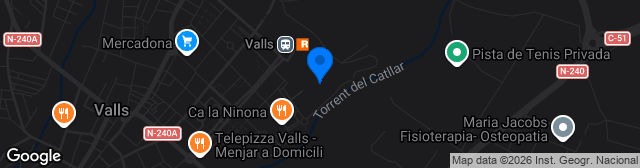 Map showing Estadi Municipal del Vilar