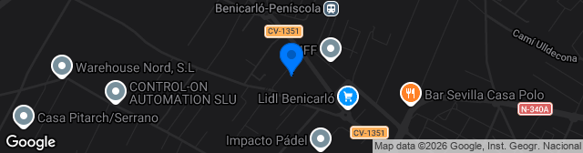 Map showing Estadio Angel Pichi Alonso