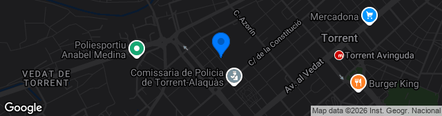 Map showing Estadio San Gregorio