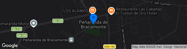 Map showing Campo Futbol Peñaranda de Bracamonte