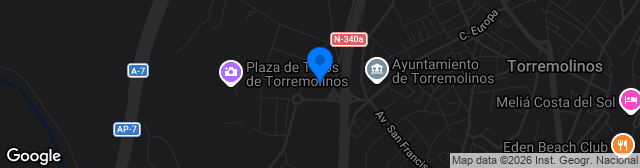 Map showing Campo Municipal El Pozuelo