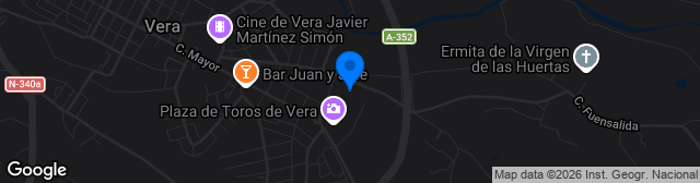 Map showing Estadio Las Viñas